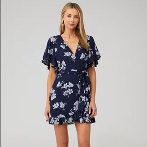 BRAND NEW Jack by BB Dakota Navy Floral Mini Dress, Size S